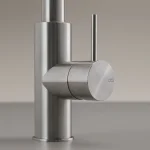 Смеситель кухонный CeaDesign Кitchen с вытяжным ручным изливом, сатин (MIL 201 S) - Фото 3